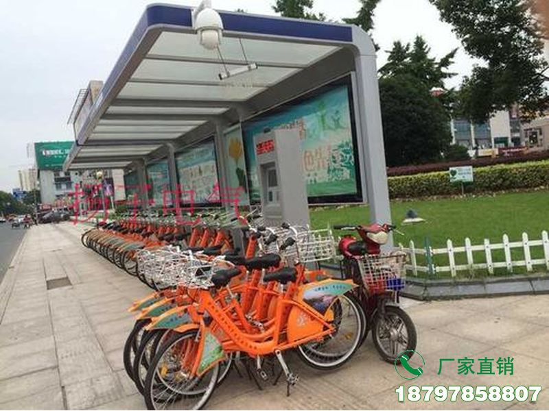 绛县地铁站共享单车存放亭