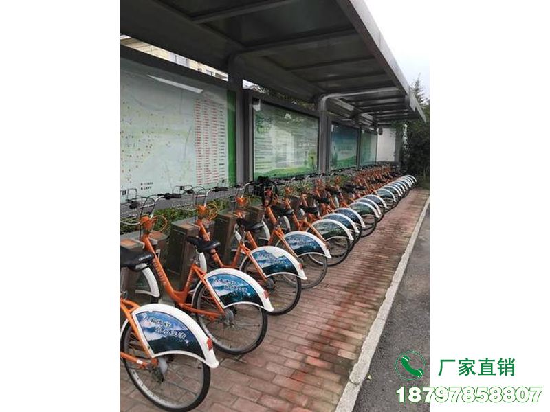 加格达奇城市中心智能共享单车候车棚