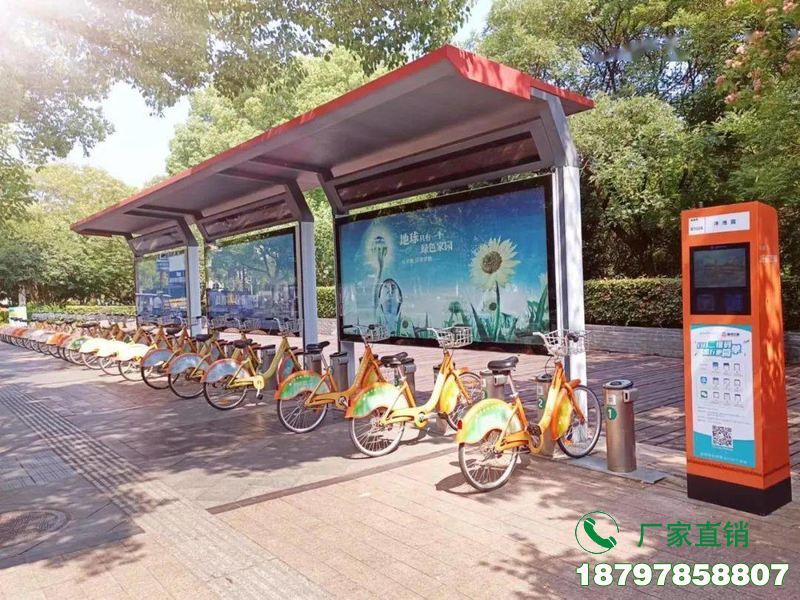 天柱县城市中心智能共享单车候车棚